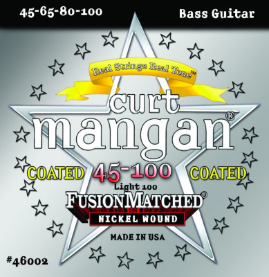 CURT MANGAN 45-100 Nickel Bass Light 100 COATED струны для классической гитары