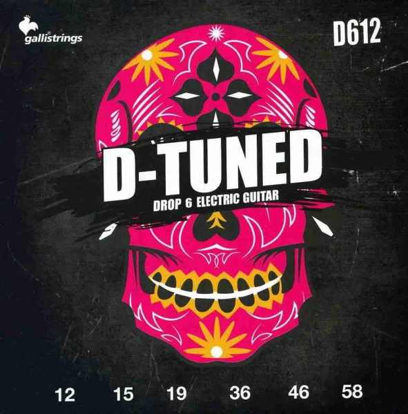 Комплект струн для электрогитары 012-058 GALLI STRINGS D612 d-tuned