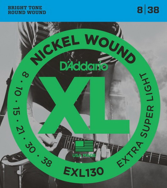 D'ADDARIO EXL130 Extra Super Light 8-38 струны для электрогитары