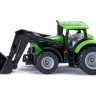 Трактор Siku 1394 Deutz-Fahr TTV 7250, с фронтальным погрузчиком