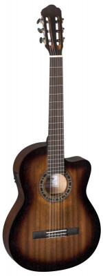 LA MANCHA Granito 33-SCEN-MB классическая гитара со звукоснимателем
