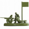 Сборные солдатики ZVEZDA Советская 45-мм пушка, 1/72