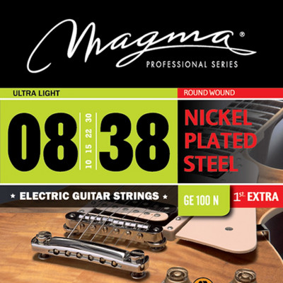 Комплект струн для электрогитары 8-38 Magma Strings GE100N