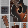 Sigma OMRC-1STE-SB электроакустическая гитара