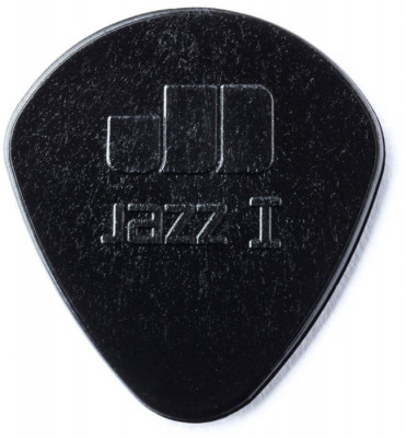 DUNLOP 47P1S Nylon Jazz I Black Stiffo упаковка черных медиаторов, (6шт.)