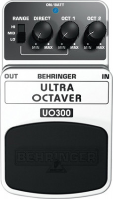 BEHRINGER UO300 -  педаль эффектов (октавер) для гитар и бас-гитар, 3-х режимный