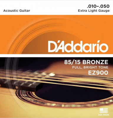 D'ADDARIO EZ900 Extra Light 10-50 струны для акустической гитары