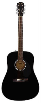 Акустическая гитара FENDER CD-60S Black WN цвет черный