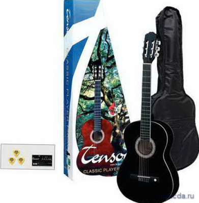 Tenson Player Pack Classic Black 4/4 классическая гитара в наборе