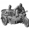 Сборная модель ZVEZDA Советский мотоцикл М-72 с коляской и экипажем, 1/35