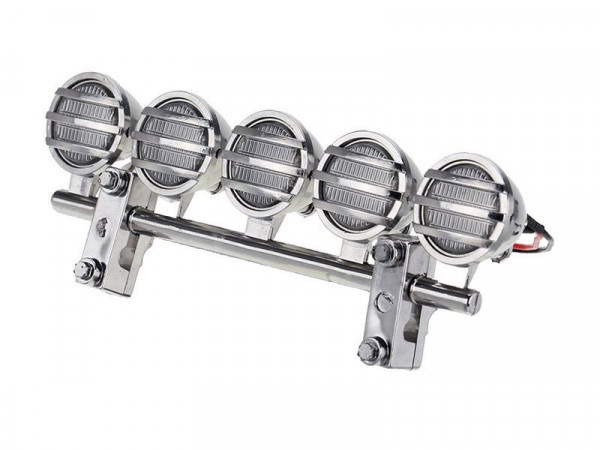 Передние светодиодные прожекторы на кузов для краулеров 1/10, серебристый