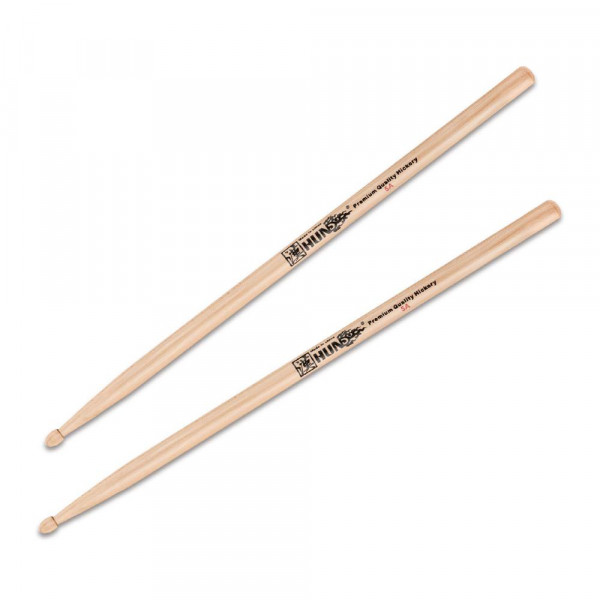 Барабанные палочки HUN 5A Hickory Series, Acorn tip орех, деревянный наконечник