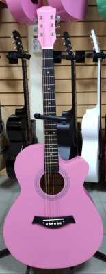 Акустическая гитара Belucci BC4020 розового цвета