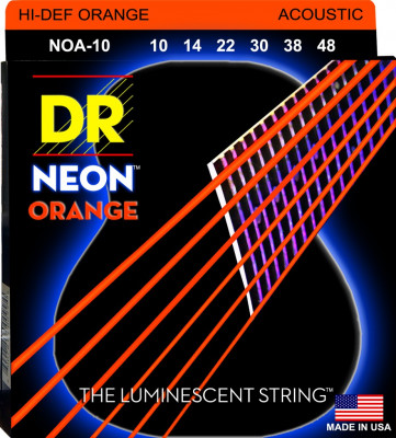 Комплект струн для акустической гитары DR NOA-10, 10-48