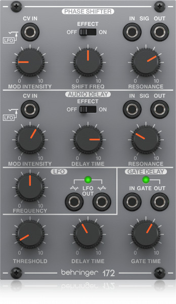 Модуль Behringer 172 PHASE SHIFTER/DELAY/LFO аналоговый для Eurorack Модуль Behringer 172 PHASE SHIFTER/DELAY/LFO аналоговый для Eurorack