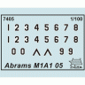 Сборная модель ZVEZDA Американский осн. боевой танк Абрамс М1А1, 1/100