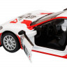 Машина "АВТОПАНОРАМА" Maserati Gran Turismo MC GT4, белый, 1/43, откр. двери, в/к 17,5*12,5*6,5 см