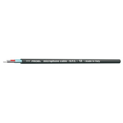 Proel HPC201BK - Микрофонный кабель, диаметр - 6 мм, в катушке 100 м (чёрный)