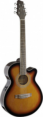 Stagg SA40MJCFI-BS электроакустическая гитара