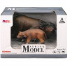 Набор фигурок животных MASAI MARA MM211-115 серии "Мир диких животных": Семья буйволов, 2 пр.