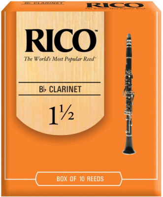 Трости для кларнета Bb Rico RCA1015 №1,5 10 шт