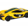 Машина "АВТОПАНОРАМА" Mclaren P1™ GTR, желтый, 1/32, свет, звук, инерция, в/к 17,5*12,5*6,5 см