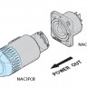 Neutrik NAC3FCA - кабельный разъем PowerCon входной (синий) 20A/250В