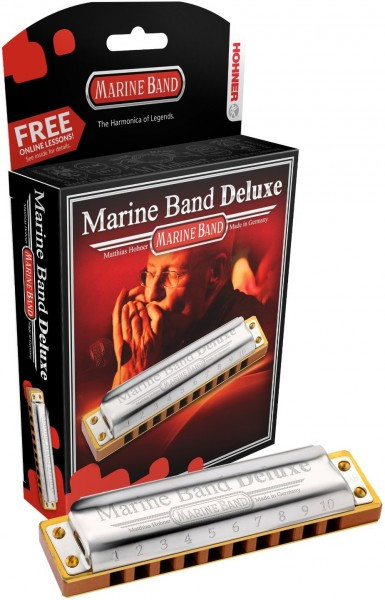 Hohner Marine Band Deluxe 2005-20 Bb губная гармошка диатоническая