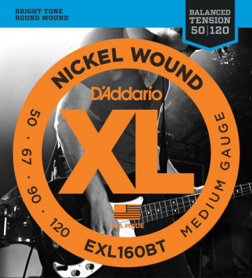 D'ADDARIO EXL160BT Medium 50-105-струны для 4-струнной бас-гитары