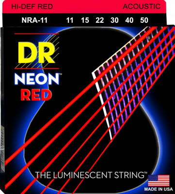 Комплект струн для акустической гитары DR NRA-11, 11-50