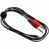 Инструментальный кабель Jack 3, 5мм. стерео 2xJack 6, 3 м STANDS & CABLES YC-001-1.8