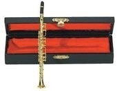 GEWA Miniature Instrument Clarinet сувенир- кларнет с футляром латунный
