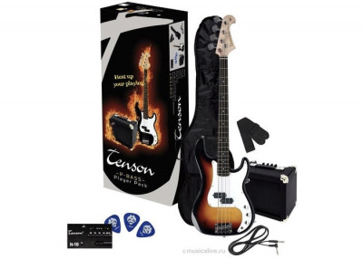Tenson P Player Pack 3-Tone Burst бас-гитара