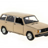 Машина "АВТОПАНОРАМА" ВАЗ 2104 бежевая,1/24, инерция, Pull Bаck механизм, в/к 10*12*22 cм