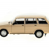 Машина "АВТОПАНОРАМА" ВАЗ 2104 бежевая,1/24, инерция, Pull Bаck механизм, в/к 10*12*22 cм