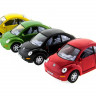 Машина Kinsmart 1:32 Volkswagen New Beetle инерция (1/12шт.)  б/к