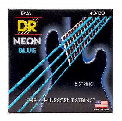 Комплект струн для 5-струнной бас-гитары DR NBB5-40, 40-120
