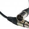 ROCKDALE MC001-50CM готовый микрофонный кабель, разъёмы XLR, длина 50 см