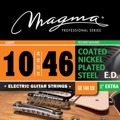 Комплект струн для электрогитары с покрытием 10-46 Magma Strings GE140ED