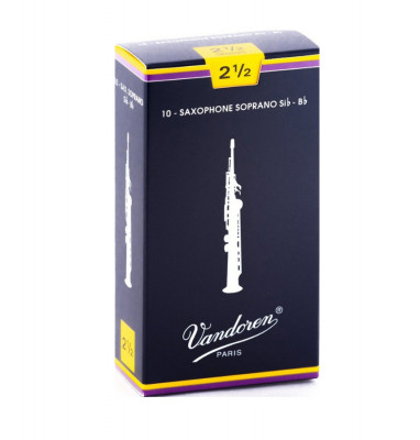 Vandoren SR-2025 Traditional № 2,5 10 шт трости для саксофона сопрано