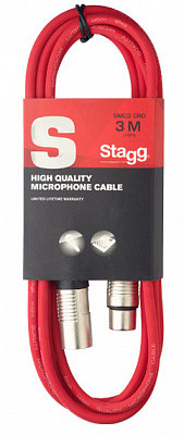 STAGG SMC3 CRD микрофонный кабель XLR мама-XLR папа 6 м