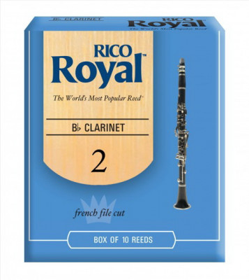 Трости для кларнета Bb Rico RCB1020 Royal №2 10 шт