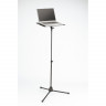K&M 12155-000-55 стойка для ноутбука весом до 5 кг, платформа 40x29 см , на треноге, в. от 78 до 129 см, сталь, чёрный