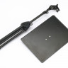 K&M 12155-000-55 стойка для ноутбука весом до 5 кг, платформа 40x29 см , на треноге, в. от 78 до 129 см, сталь, чёрный