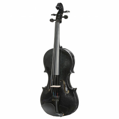 Скрипка 1/2 ANTONIO LAVAZZA VL-20 BK КОМПЛЕКТ - кейс, смычок, канифоль, цвет - чёрный металлик