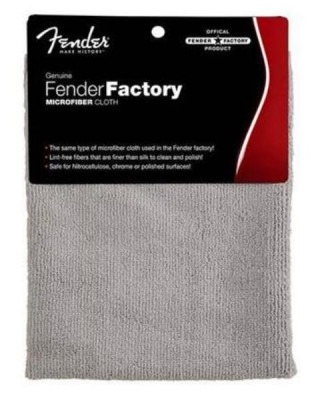 FENDER® FACTORY MICROFIBER CLOTH GRAY полировочная салфетка, микрофибра, цвет серый