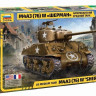 Сборная модель ZVEZDA Американский средний танк М4А3W "Шерман", 1/35