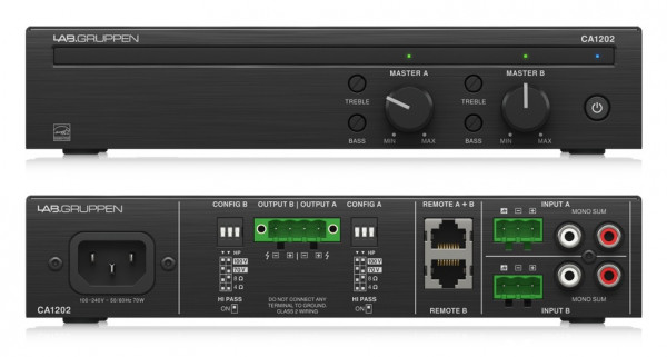 Усилитель мощности Lab.gruppen CA1202 инсталляционный, класс D Усилитель мощности Lab.gruppen CA1202 инсталляционный, класс D