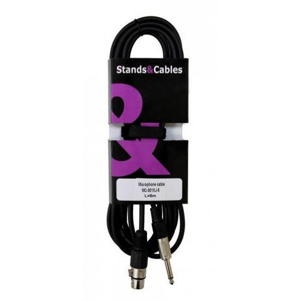 Микрофонный кабель XLR мама JACK моно STANDS & CABLES MC-001XJ-5