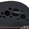 Ovation 1778TX-5 Elite TX Mid Cutaway Black Textured электроакустическая гитара